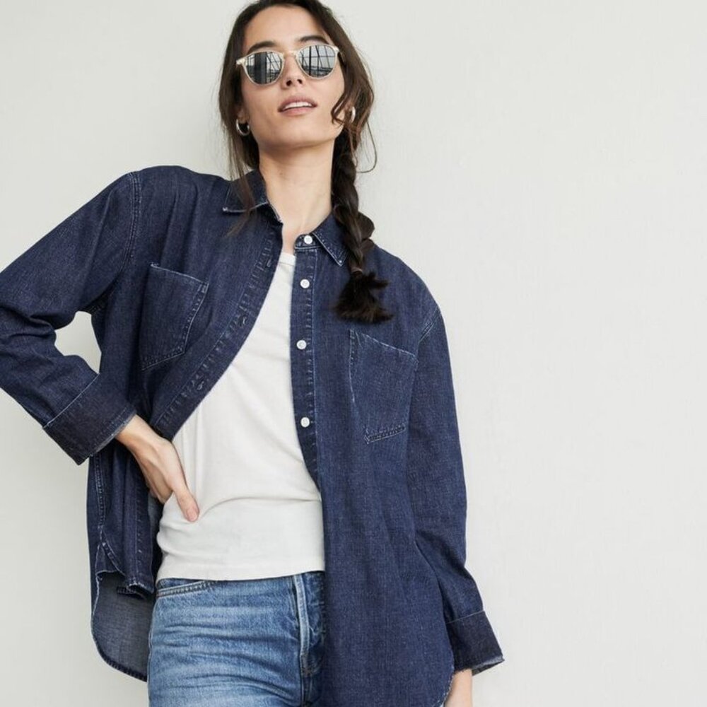 Jenni Kayne O'Keefe Denim Shirt Size Small